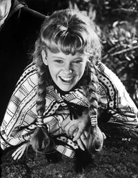 Hayley Mills laughing photo print, vintage style, 8x10 and 16x20 options.