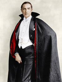 Bela Lugosi dressed in costume for Dracula Broadway play 1927-1928 photo print.