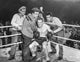 Dead End Kids boxing ring photo print, vintage film art.