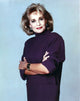 Barbara Walters portrait photo print in violet dress