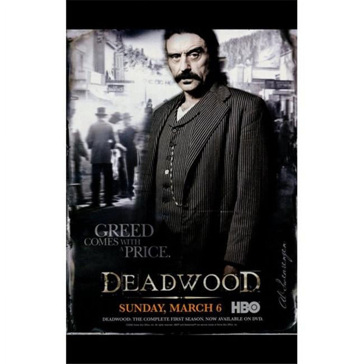 Deadwood Movie Poster featuring the iconic Wild West series