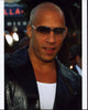 Vin Diesel photo print in leather jacket and sunglasses