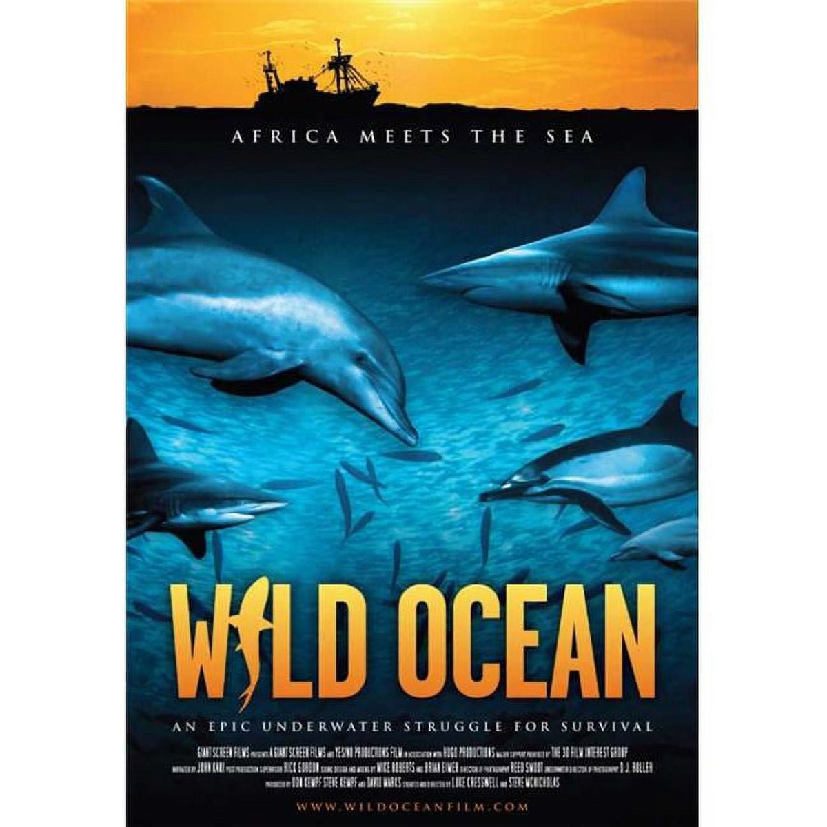 Wild Ocean 3D Movie Poster Print showcasing vibrant underwater imagery.