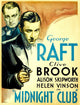 Midnight Club movie masterprint poster featuring Clive Brook and George Raft from 1933.