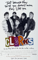 Clerks movie poster print featuring Brian O'Halloran and cast members.