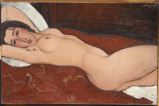 Reclining Nude Art Print by Amedeo Modigliani - 8x10