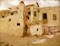 Walpi Pueblo art print by Eanger Irving Couse showcasing Native American culture.