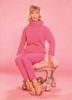 Barbara Eden Pink Photo Print showcasing vintage glamour