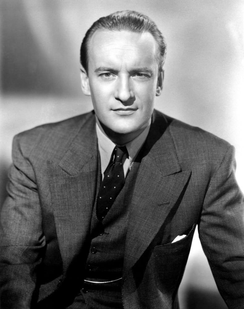 George Sanders vintage photo poster print, available in multiple sizes.