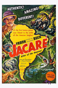 Jacare Killer of the Amazon movie masterprint poster featuring Frank Buck.