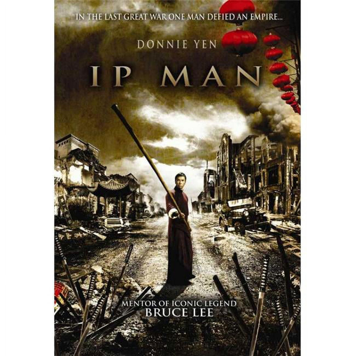 Ip Man Movie Poster Print showcasing martial arts action in vibrant colors.