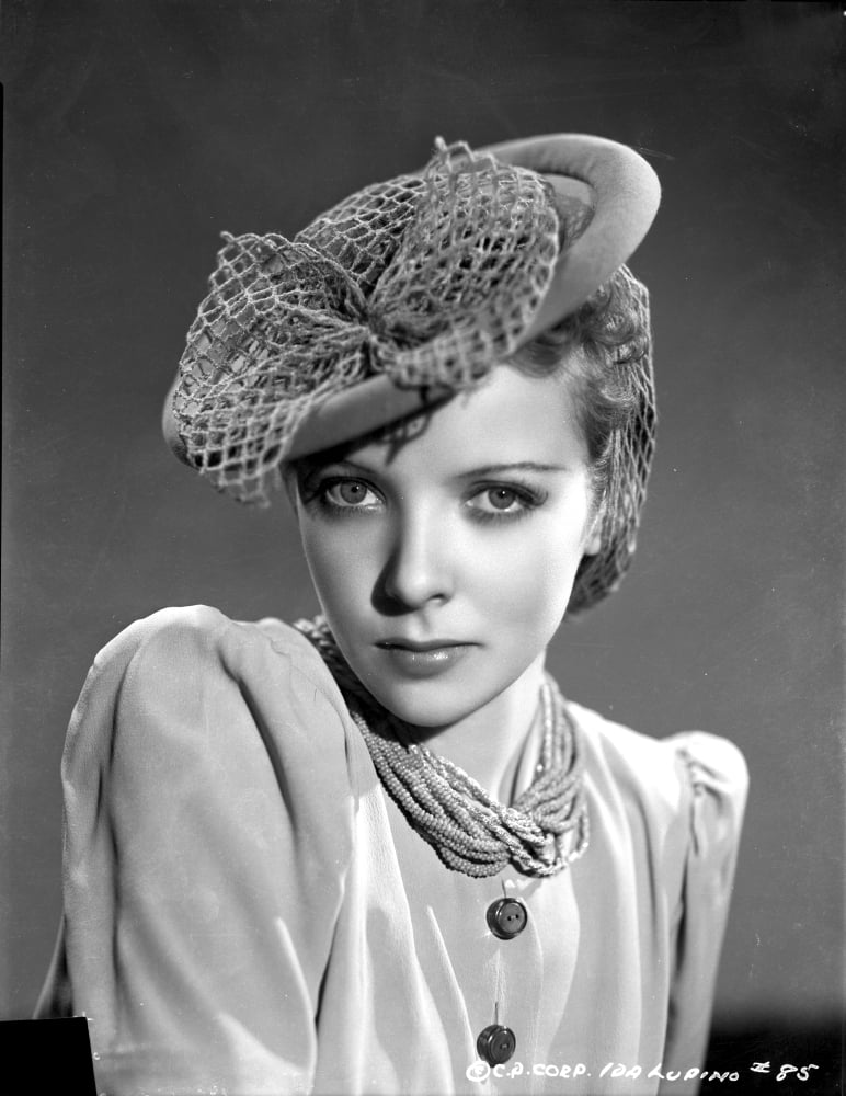 Ida Lupino puff sleeve posed photo print