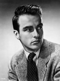 Montgomery Clift looking right in coat and tie photo print