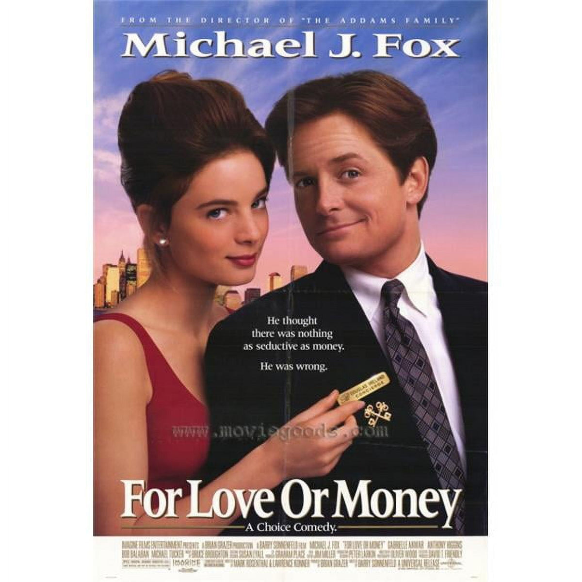 For Love or Money movie poster print, classic film art, 27x40 inches.