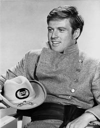 Robert Redford seated on chair photo print, classic Hollywood decor