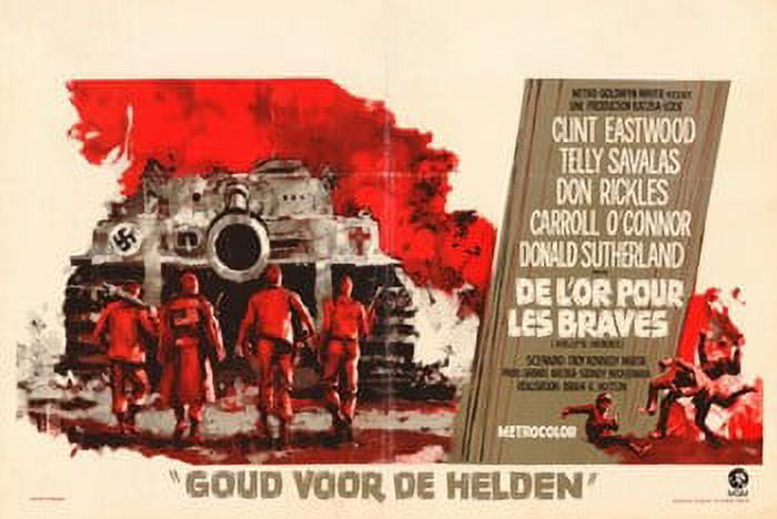 Vintage Kelly's Heroes Movie Poster - 17x11 print