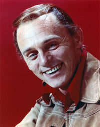 Frank Gorshin smiling in a red shirt photo print