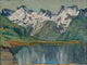 A Mountain Lake fine art print by Anna Boberg, showcasing serene landscapes of North Norway.