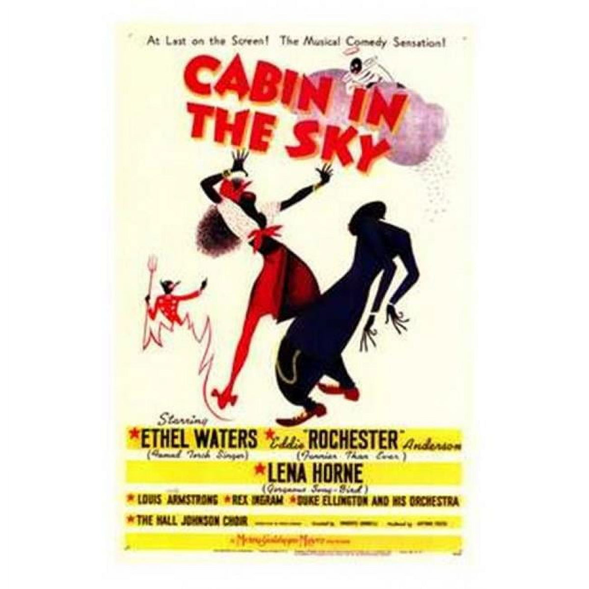 Cabin in the Sky Movie Poster 11x17 featuring classic film imagery.