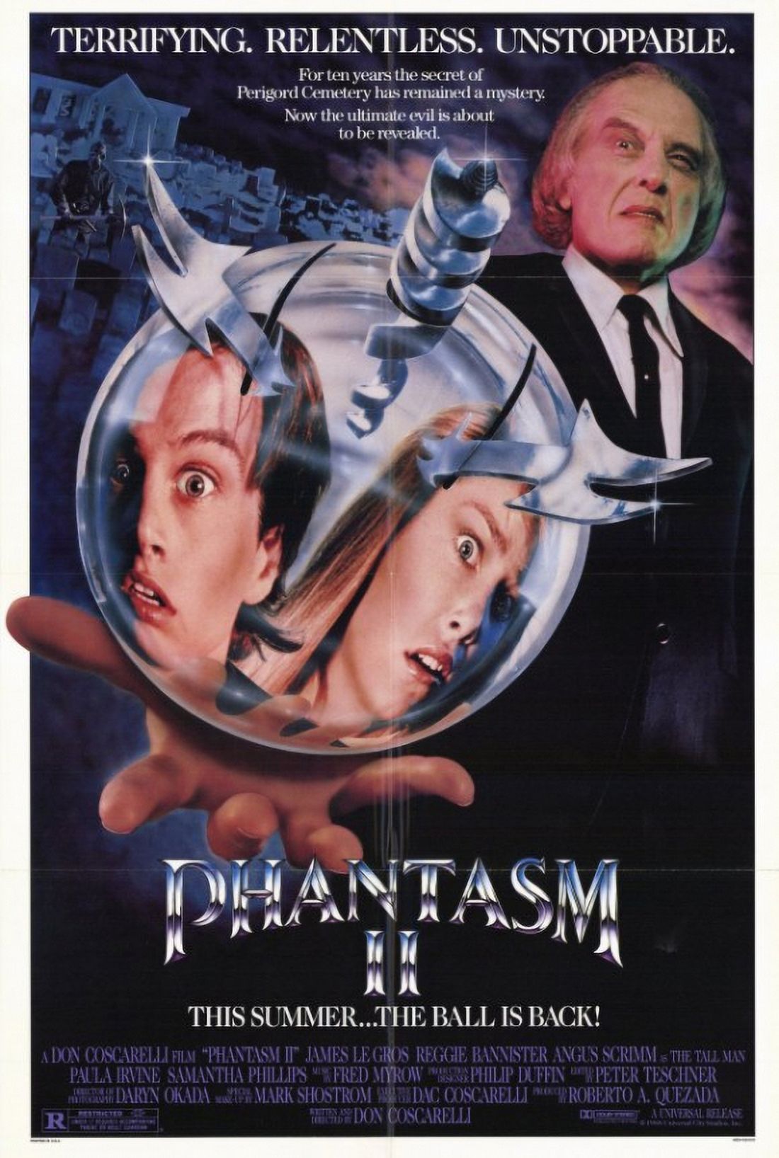 Phantasm II Movie Poster 11x17 Print featuring iconic horror imagery.