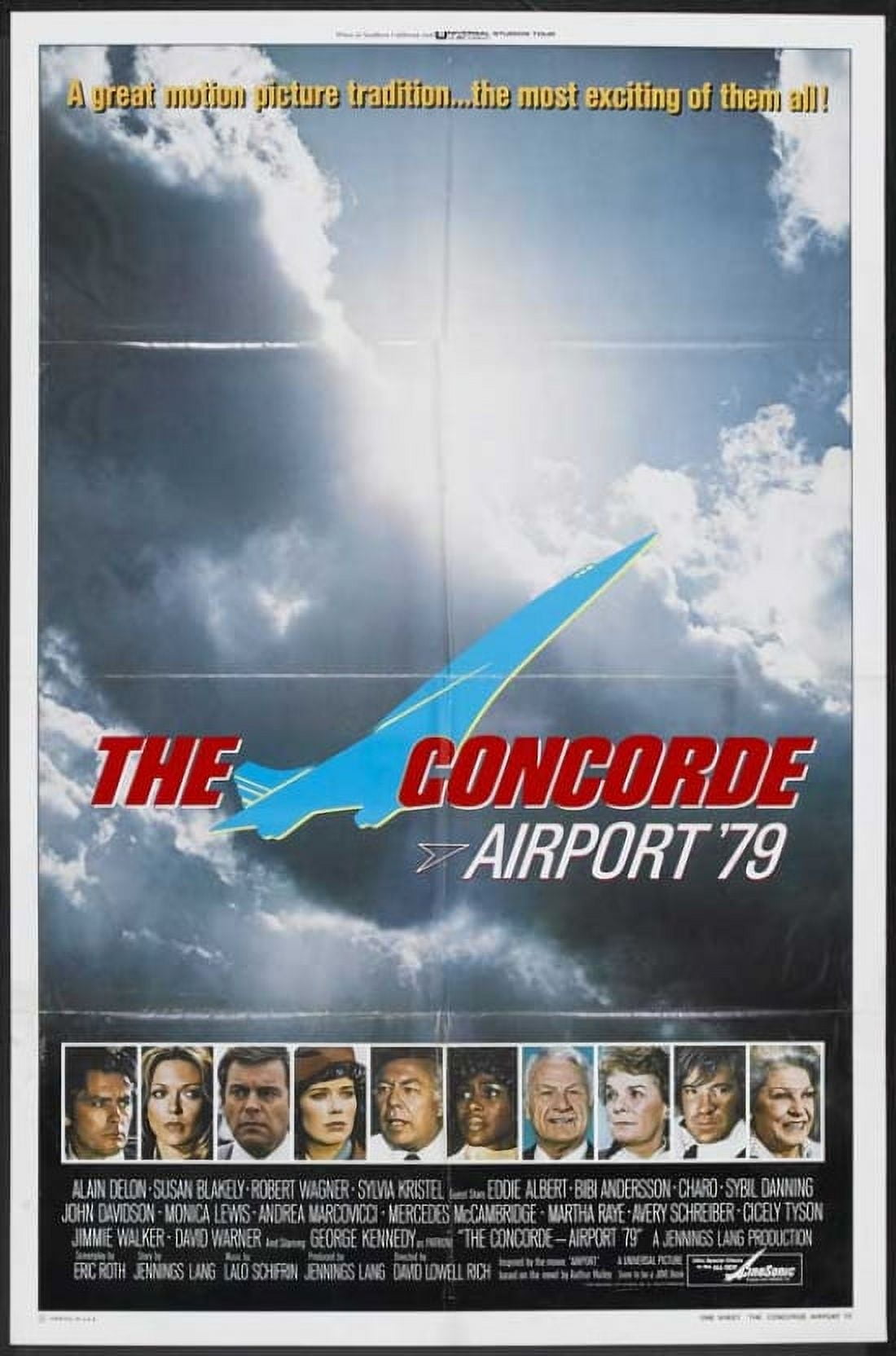 The Concorde Airport '79 Movie Poster 11x17 print featuring a classic aviation theme.