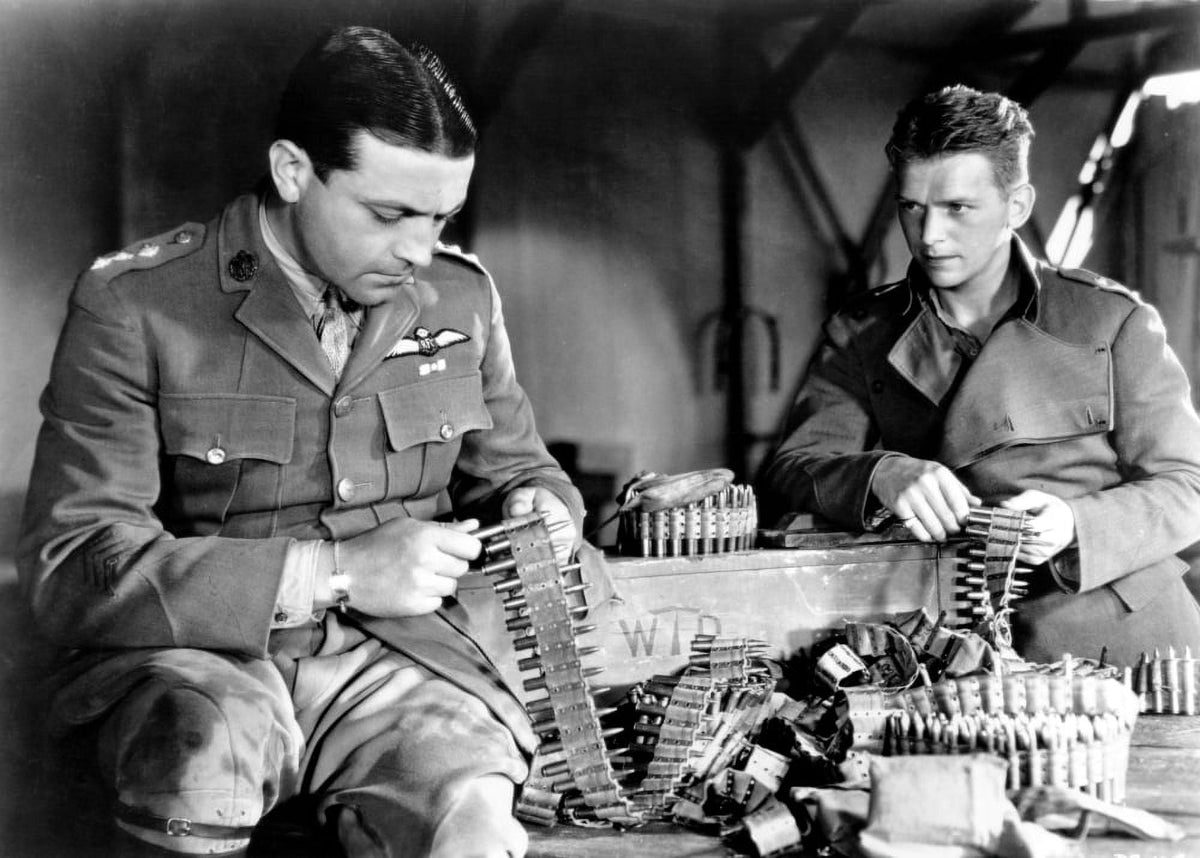 The Dawn Patrol vintage photo print featuring Richard Barthelmess and Douglas Fairbanks Jr.