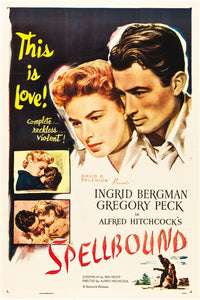 Spellbound Movie Masterprint Poster featuring Ingrid Bergman and Gregory Peck