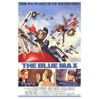 The Blue Max movie poster print featuring aerial dogfights