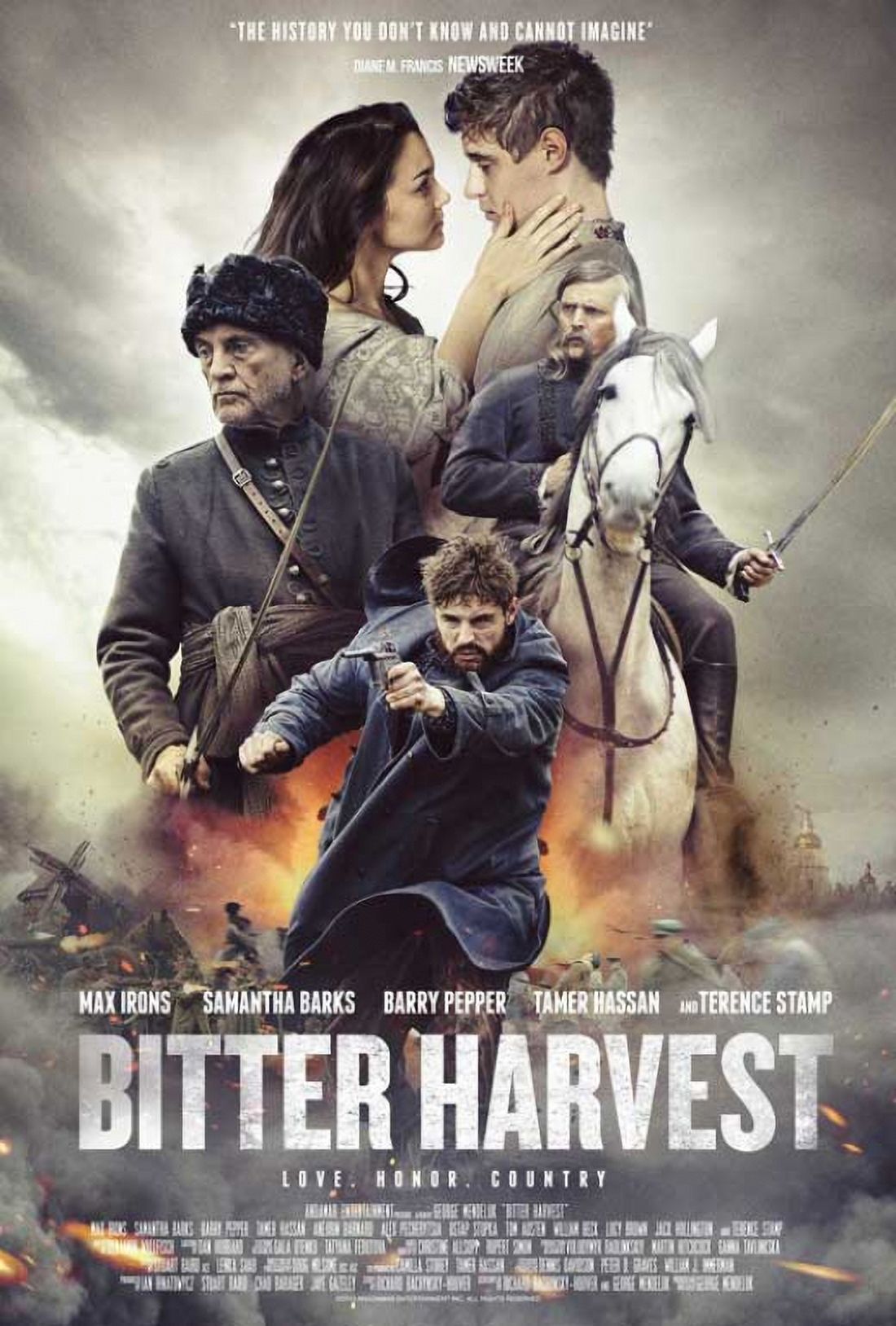 Bitter Harvest Movie Poster - 27x40 inch print showcasing dramatic film artwork.