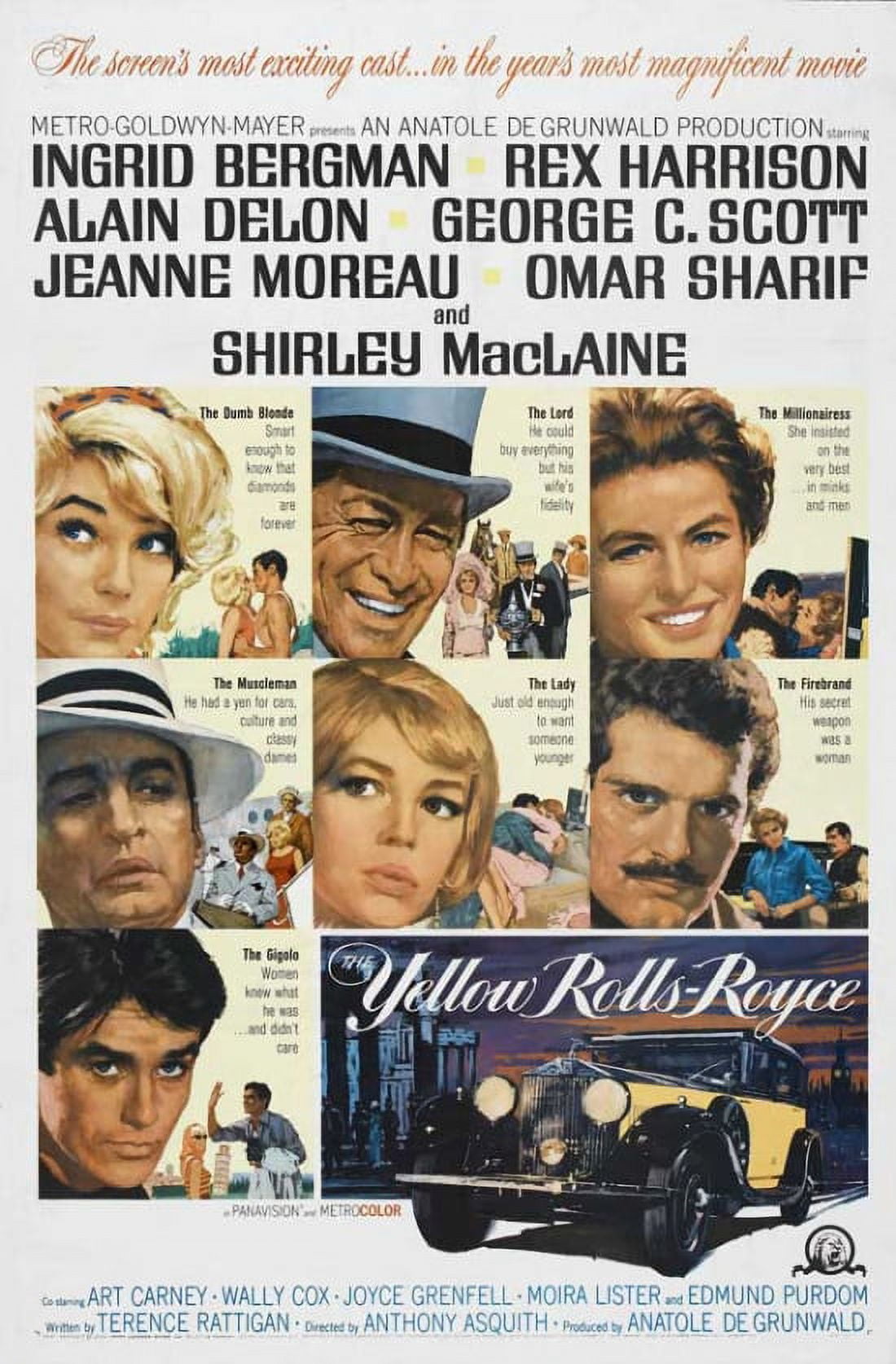 The Yellow Rolls-Royce movie poster showcasing cinematic elegance.