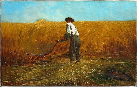 The Veteran in a New Field Poster Print by Winslow Homer, 8x10 size.