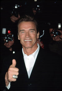 Arnold Schwarzenegger at Collateral Damage Benefit Screening Poster Print