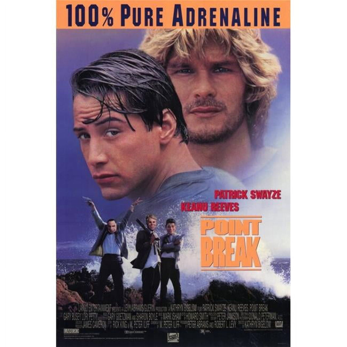Point Break Movie Poster Print - 27x40 inches