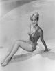 Barbara Eden sitting by the pool vintage photo print