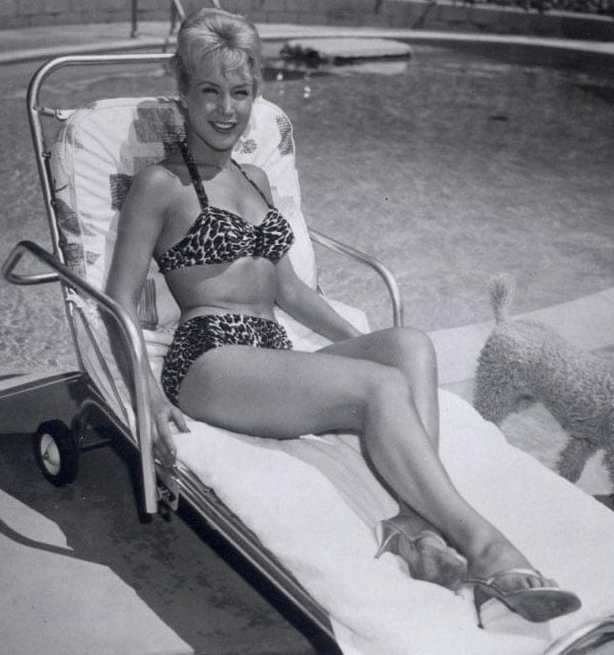 Barbara Eden Poolside Photo Print - Vintage Glamour