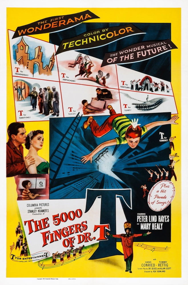 The 5000 Fingers of Dr. T movie masterprint poster in 11 x 17 size.