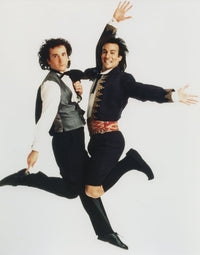 Perfect Strangers Jump Pose Portrait Photo Print on white background