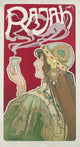 Rajah (1899) art poster print by Henri Privat-Livemont featuring vibrant colors and intricate details.