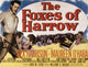 The Foxes Of Harrow movie masterprint poster featuring Rex Harrison, Maureen O'Hara, and Vanessa Brown.
