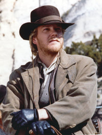 Kiefer Sutherland portrait photo print in leather jacket, 8x10 and 16x20 sizes available.