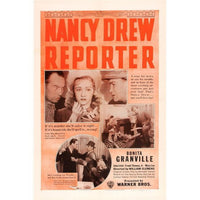 Nancy Drew Reporter Top Center Poster featuring Bonita Granville from the 1939 movie.