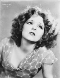 Clara Bow vintage photo print capturing the essence of Hollywood glamour.