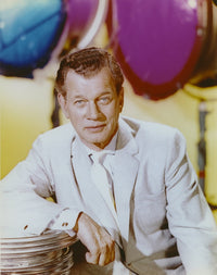 Joseph Cotten photo print wearing white formal outfit, classic Hollywood decor