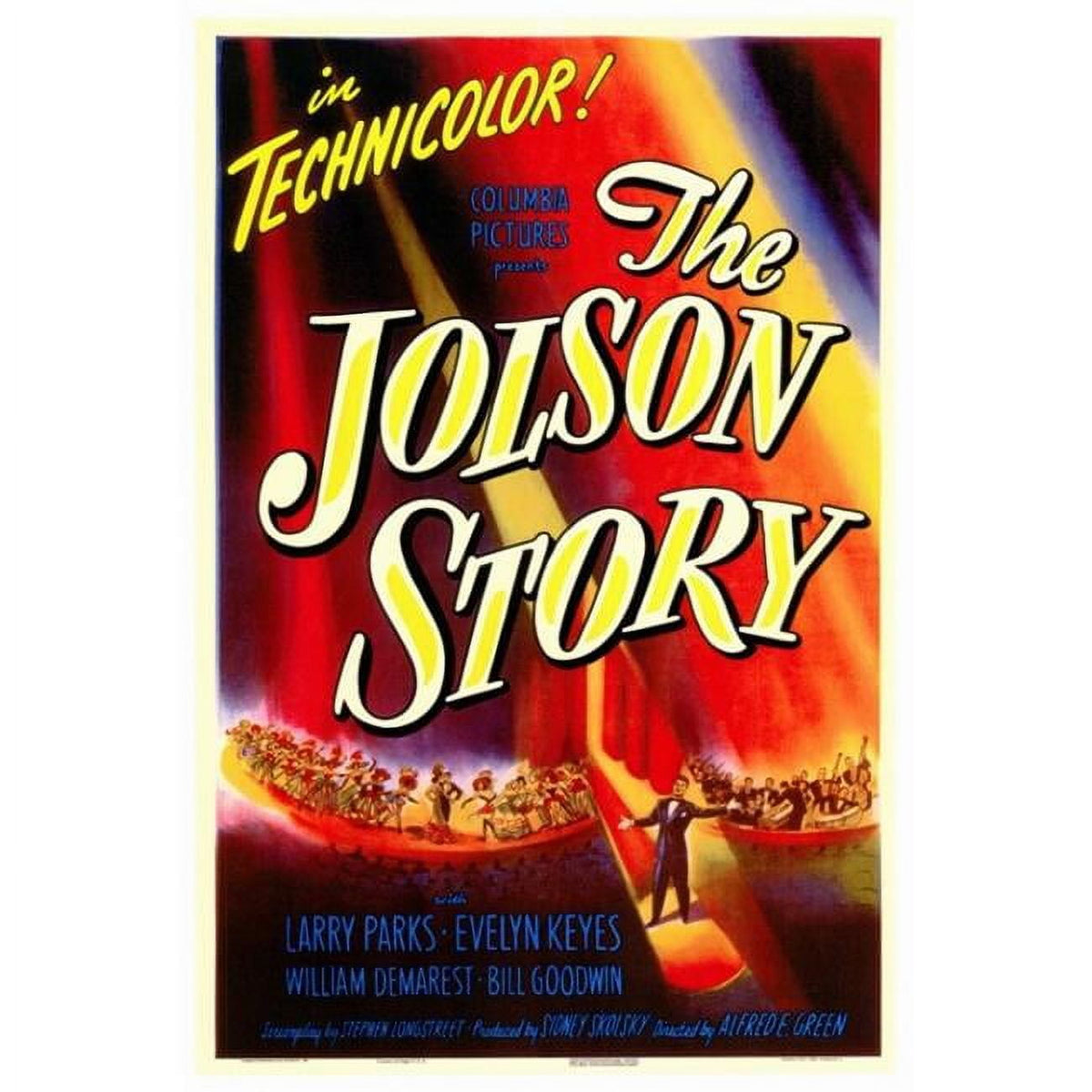 The Jolson Story Movie Poster Print in 27x40 size.