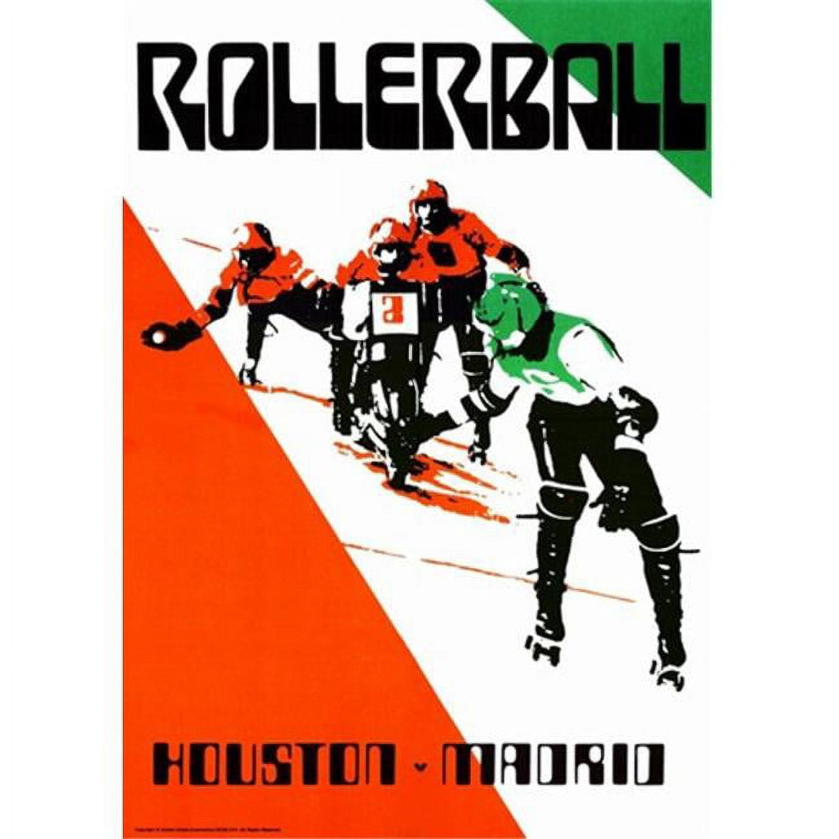 Rollerball movie poster 11x17 print showcasing iconic film art.
