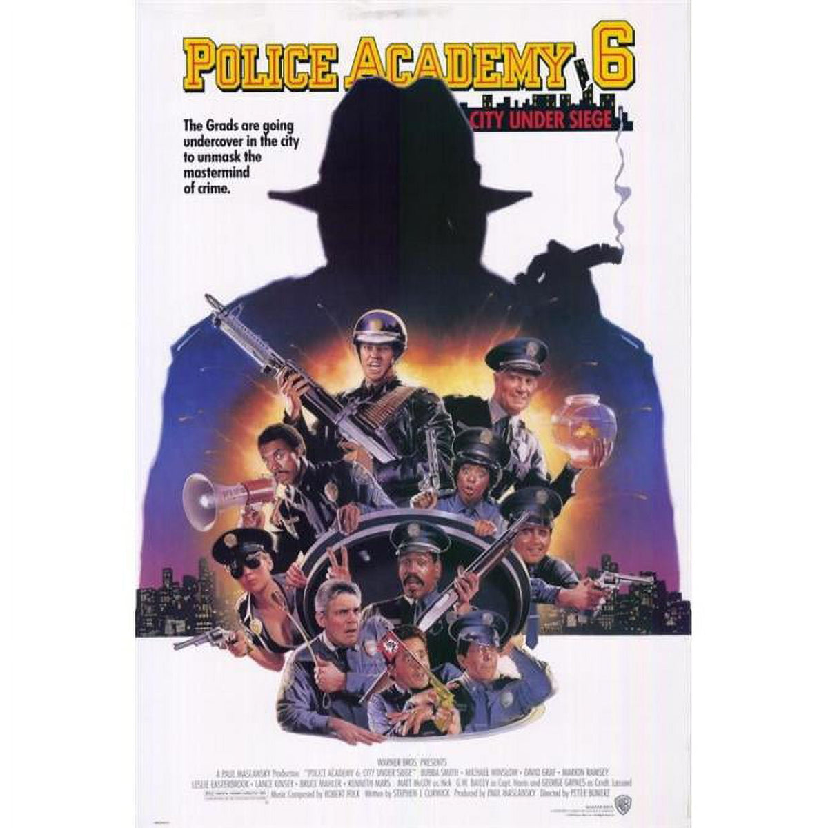 Police Academy 6 City Under Siege Movie Poster Print 27x40