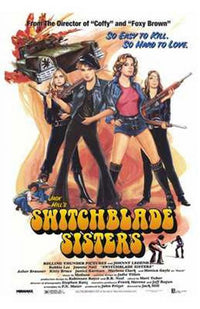 The Switchblade Sisters movie poster 11x17 print showcasing retro film art.