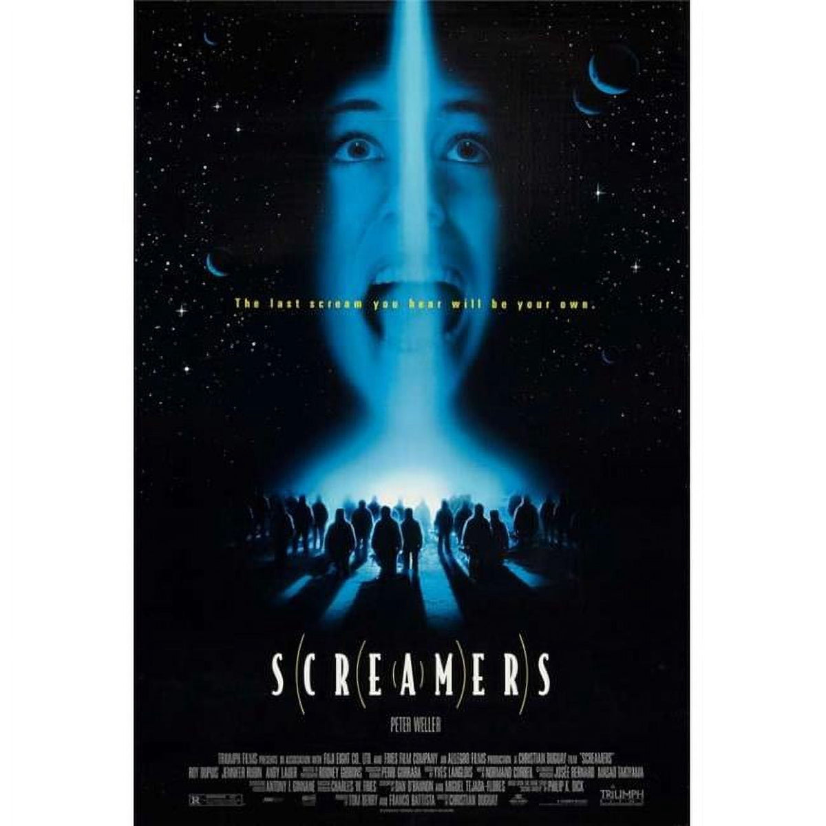 Screamers Movie Poster Print - 27x40 inches, horror film artwork