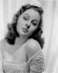 Susan Hayward wearing a beaded dress photo print