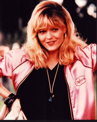 Michelle Pfeiffer in pink jacket from Grease 2 photo print